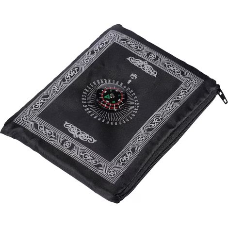 1 Tapis de prière, boussole intégrée, polyester imperméable, sac de transport, voyage extérieur (1/5)