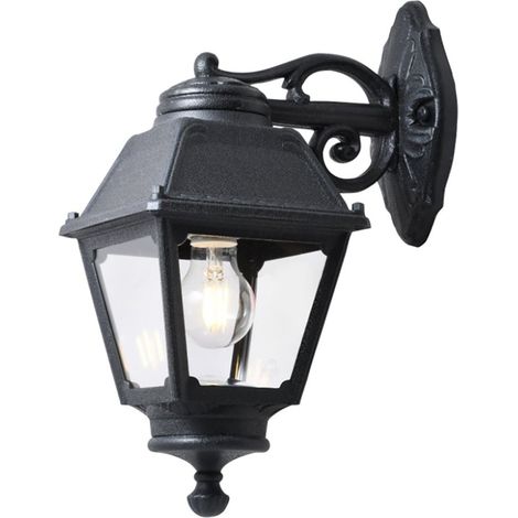 Applique esterno top light alba ap ne down e27 led ip55 resina (1/4)
