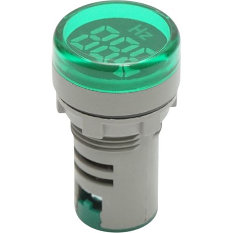 Indicatore di frequenza digitale amperometro LED verde 0-99Hz Ø 22mm Breckner Germany (1/4)