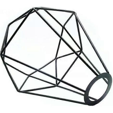- Abat-jour en métal avec cage de protection, style rétro industriel géométrique, armature métallique pour suspension de plafond (1/5)