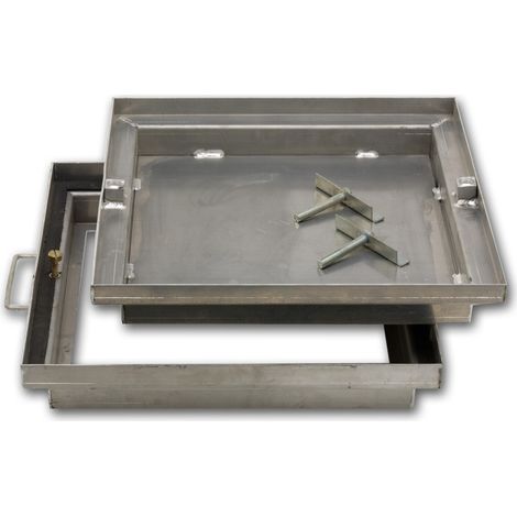 Couvercle à carreler en aluminium ECO 29 x 29 cm – Joint torique anti-odeur – Résistance A15 – Pour terrasses et zones carrelées extérieures
