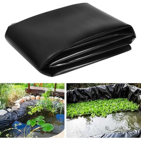 Bâche pour bassin 0,5mm épaisseur 3x2m, revêtement caoutchouc pour étang, cascade et bassin à koïs. (1/5)