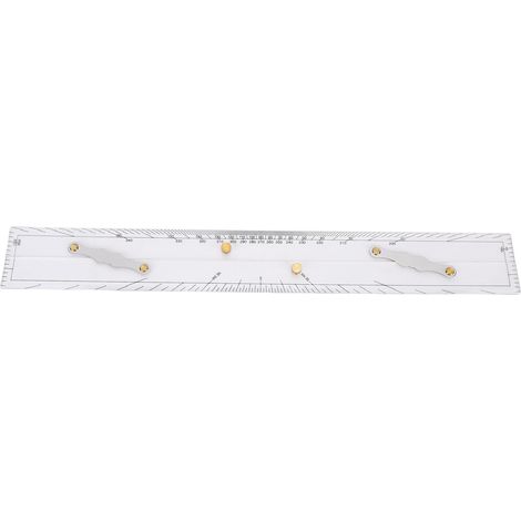 Ortviai Règle parallèle marine 600 mm en acrylique transparent haute dureté pour cartes marines (1/5)