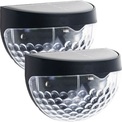 TG71393 LED-Solarlampe 2er-Set Wandlaterne mit Dämmerungssensor