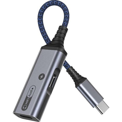 Amplificateur Audio HIFI 60W PD avec Jack 3.5mm - Double Port Type-C Bleu (1/4)