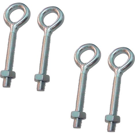 Hembrilla soldada con tuerca hm01, m5 x 40 mm, zincado, blister 4 uds