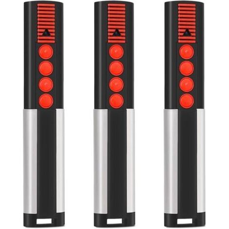 Lot de 3 émetteurs portatifs de rechange pour SOMM-4020V000, télécommande de porte de garage 4 canaux 868,8 MHz, compatible avec motorisation de portail SOMMER (1/5)
