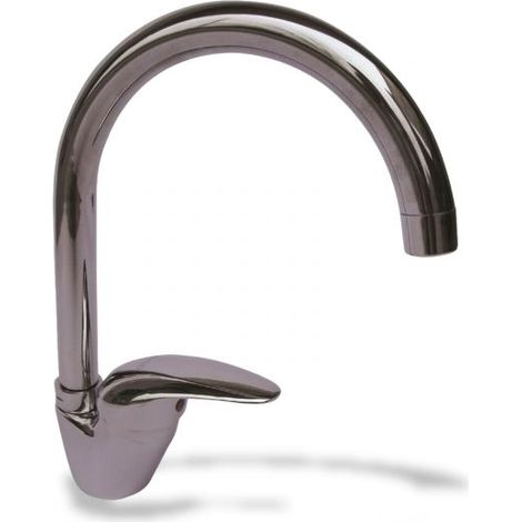 MISCELATORE RUBINETTO LAVELLO LAVABO DA CUCINA CANNA COLLO ALTO P CROMO