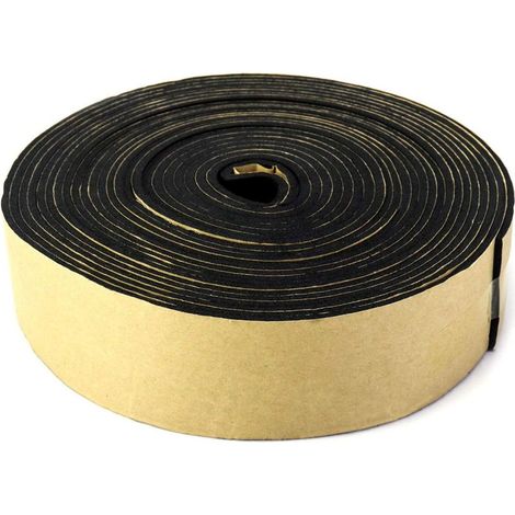 Matériau isolant pour enveloppe de tuyau, adapté au ruban isolant en mousse imperméable pour tuyaux chauds et froids, l'EVA est relativement dur/épais : 3 mm, large : 50 mm, environ 9 mètres de long (1/5)