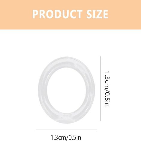 Curtain accessories: 1.8mm white pull cord, 50 meters, transparent Roman circus rings, 100 pieces available for retail. (1/5)