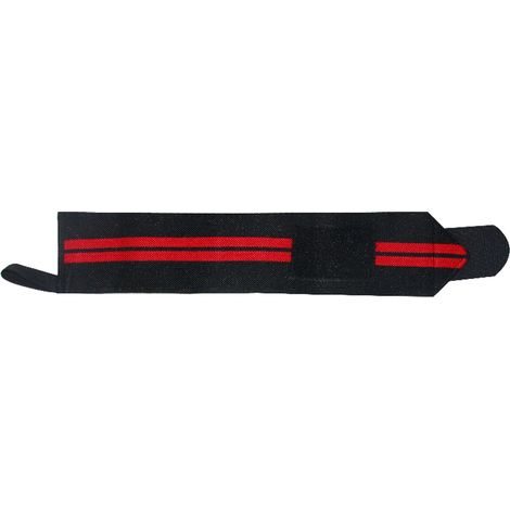 1 Paire Bandes Poignets Haltérophilie Sangles Pouce Support Sangles Enroulement Brace Poignet Noir Rouge (1/5)