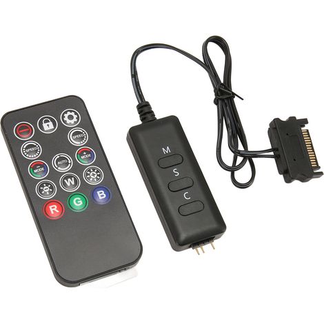 Controller ARGB con telecomando Controller ARGB a 3 pin da 5 V Splitter RGB Controller dimmer RGB per controllo illuminazione (1/5)