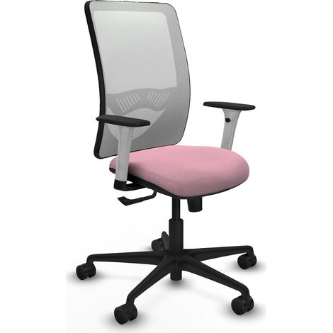 Silla de oficina piqueras y crespo Zulema blanco respaldo ajustable (1/2)
