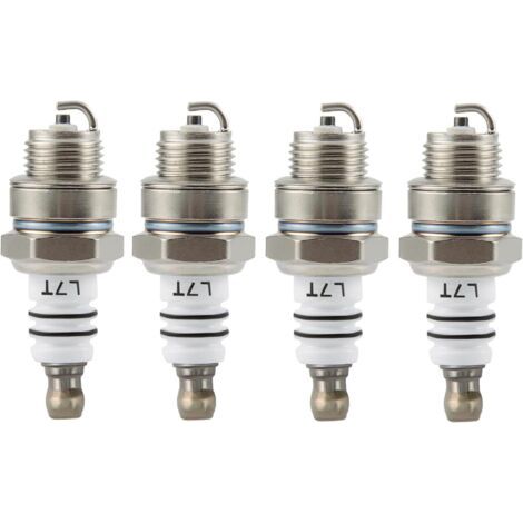 4 Pcs Set Bougies d'allumage L7T Remplacement pour moteur 2 temps 33cc 43cc 47cc 49cc ATV cyclomoteur Scooter Super poche Motor Pocket Bike-INHHUB (1/5)