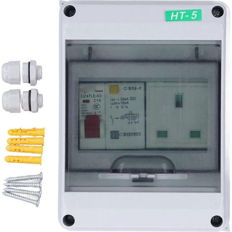 Verteilerkasten-Leistungsschalter 13A Universeller elektrischer Schutz im Außenbereich IP65 Wasserdicht Luftschalter