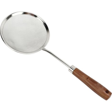 Passoire à huile, filtre fin en maille, cuillère écumoire pratique pour graisse, sauce et mousse (1/5)