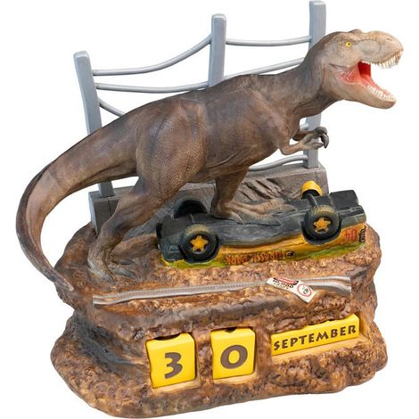 Grupo Erik Calendario Perpetuo 3D Jurassic Park Resina Dipinto a Mano