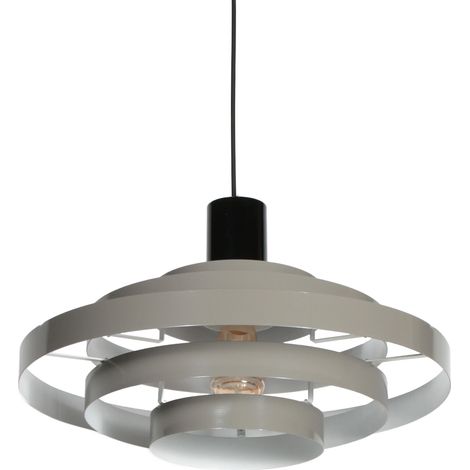 Steinhauer - hängeleuchte - grau - metall - Ø 50cm - E27 - 4217GR