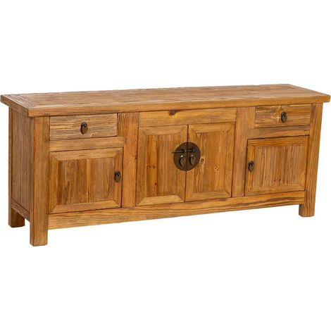 Mueble bajo de madera marrón 159x39x63h cm (1/5)