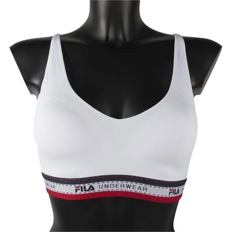 Fila BASIC 1er-Pack Damen-Sport-BH Weiß FU6088-300 Größe XS