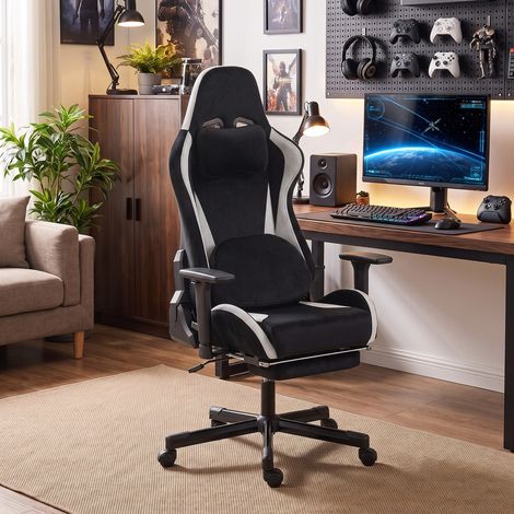 Fauteuil de jeu ergonomique avec massage par pétrissage et fonction chauffante (1/5)