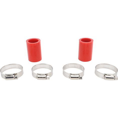2 pièces 1in haute température colliers de serrage connecteur robuste échappement pour Banshee 1987 à 2006 rouge (1/5)