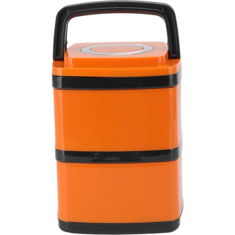Isolierte Bento-Box aus Edelstahl 304, auslaufsicher, stapelbar, japanische Isolier-Lunchbox für Schüler, Büroangestellte, doppelwandig, 1,5 l (1/5)