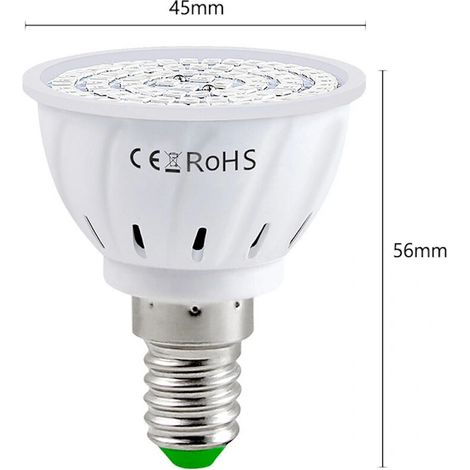 Filiyano – Lampe de croissance LED pour plantes d'intérieur à spectre rouge et bleu E14, idéale pour la culture hydroponique de plantes succulentes. (1/2)