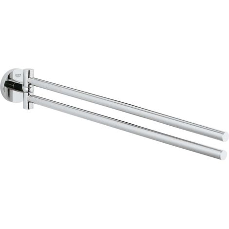 GROHE Handtuchhalter Essentials, zwei schwenkbare Arme, Chrom