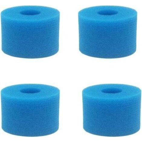 Filtres de Piscine en Mousse Filtre pour Intex Type S1 - Éponge Filtrante Type S1 - Filtre en Mousse pour Spa,Piscine - Réutilisables et Lavables (4 Pièces) (1/5)