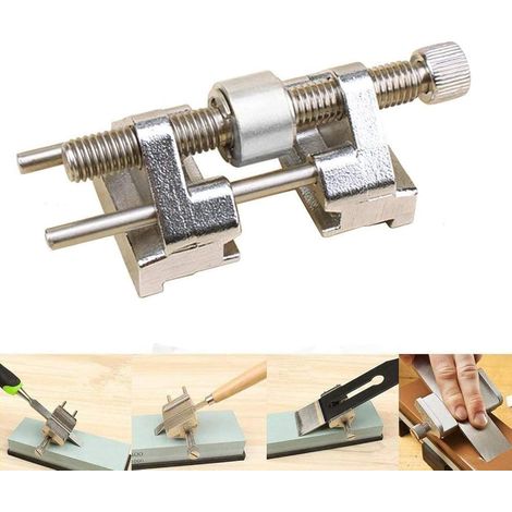 Powertool Affûteur d'angle d'angle d'angle Guide de meulage avec rouleau en acier inoxydable pour burin à bois, lame de rabotage, gravure, burin plat (1/5)