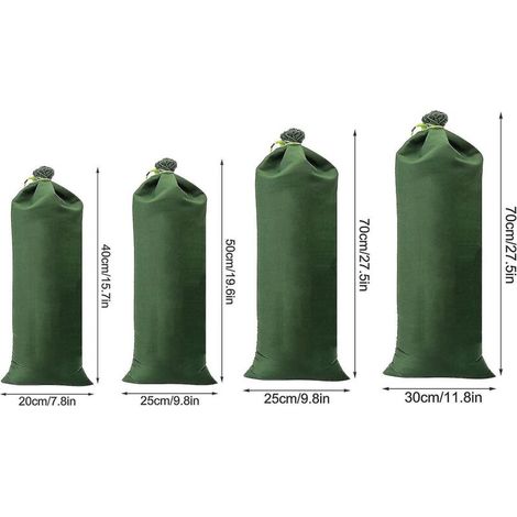 Sacs de sable réutilisables pour barrière anti-inondation, sacs de sable non tissés étanches, porte anti-inondation - 25 x 70 cm-2570cm