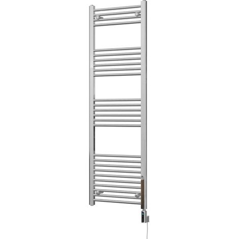 Zennor - Chrome Electric Towel Rail H1600mm x W500mm Straight 400w Thermostatic WIFI (1/3)