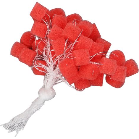 50 Bouchons d'Oreille Souples pour Aides Auditives, Protection Auditive Anti-Bruit pour Seniors - Rouge (1/5)