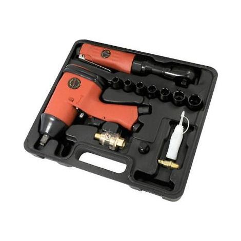 Neilsen 13pc Air Socket Ratchet Impact Wrench Gun For Compressor Set Kit