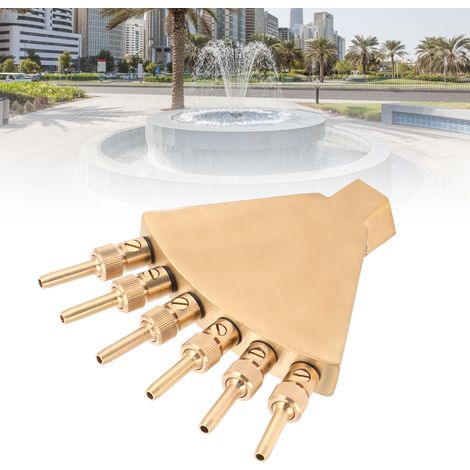 Créateur de Fontaine avec 6 Braséphère Démontable pour Filtration/Gestion en Bronze - Élément Sculptural pour Jardin et Points de Détail Aquatiques - G1 In Connections Femelles - Conception Antidétéri (1/4)