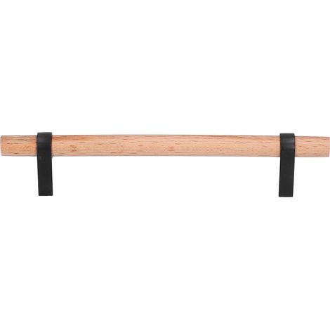 Poignée de tiroir/penderie moderne et simple en pin noir, 128 trous, pour la maison et le salon.