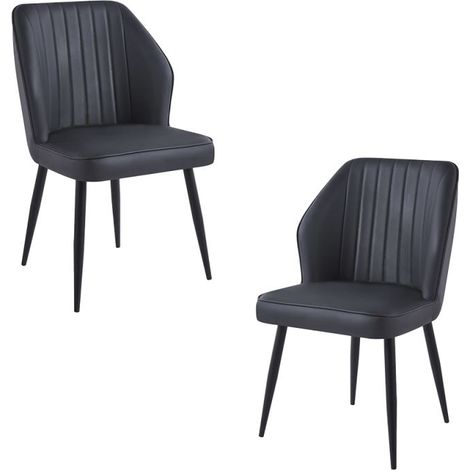 Packs Sillas Comedor - Pack 2 Sillas Wenye - Negro (1/5)