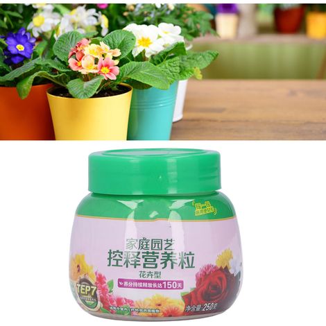 Granulés nutritifs à libération contrôlée pour le jardinage domestique, engrais à libération lente spécifique aux fleurs, 250 g (1/5)