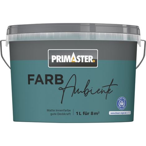 Primaster Farbambiente Wandfarbe matt petrol 1 L Innen (1/2)