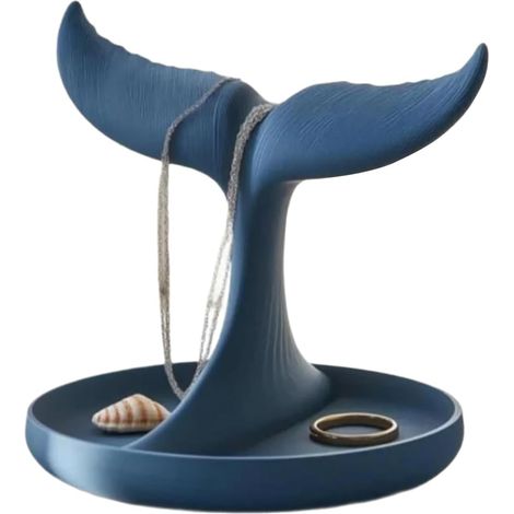 Porte-bijoux, Plateau de Présentation Queue de Baleine, Support de Présentation pour Bijoux, pour Pendentifs Boucles d'Oreilles Bagues et Bracelets sur Table Coiffeuse (1/5)