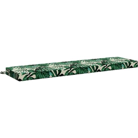 Bankkissen SOEST 100 % Polyester Blattmuster 140 x 40 x 8 cm vidaXL