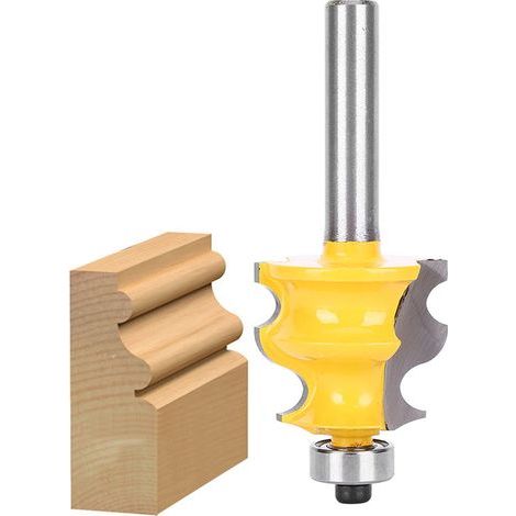 Fräser für Holz, Zubehör für die Holzbearbeitung, Werkzeug für die Holzbearbeitung mit rundem Stahlgriff, 8 mm. (1/5)