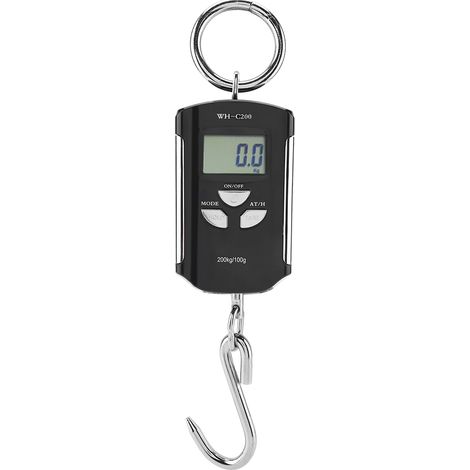 Balance électronique portable suspendue de 200 kg pour mini-grue (sans pile, couleur argent)-AquaForge