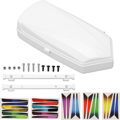 Coffre de toit pour voiture télécommandée 1/10 1/8, boîte de rangement pour accessoires et upgrades, couleur blanc