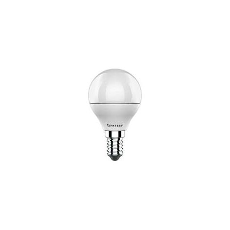 LAMPADA LED SFERA OPALE E14- - 49w - E14 - 6500 °K fredda - 470 lm - cl. en.F - 10 pezzi SYNTESY