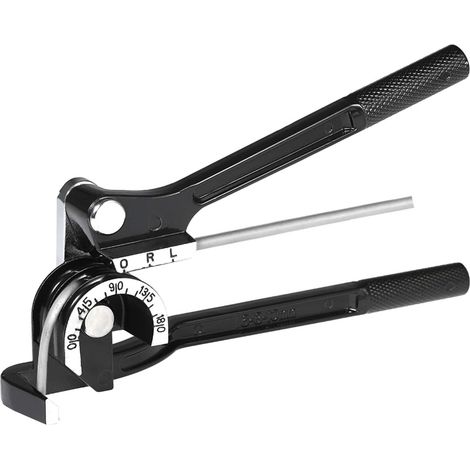 Manueller Rohrbieger, 3-in-1 für 1/4 Zoll, 5/16 Zoll, 3/8 Zoll, 0–180 Grad Rohre, Rohrbieger, Biegewerkzeuge für Kupfer-, Messing-, Aluminium- und dünne Stahlrohre (1/5)