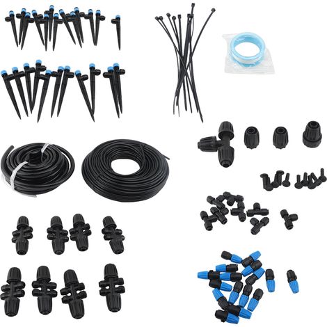 Kit système irrigation goutte à goutte connexion rapide – Arrosage automatique jardin brumisation tube connecteur, jardin (1/5)