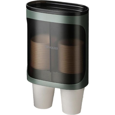 Distributeur de gobelets à tirette, porte-gobelets à fixer sur plaque adhésive, fontaine à eau à installer au mur ou sur un refroidisseur. (1/5)