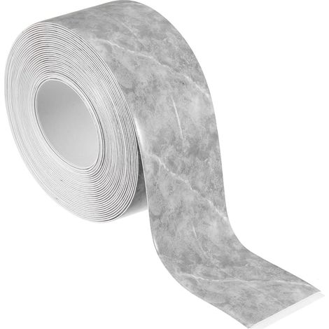 Ruban De Calfeutrage 1.5" x 16 Ft, Ruban D'étanchéité Auto-Adhésif Imperméable Pour Baignoire Bande De Calfeutrage Pour Joint Pour Cuisine Salle De Bain Baignoire, Gris Foncé (1/5)